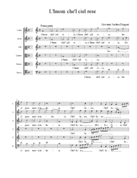 L'huom che'l ciel rese