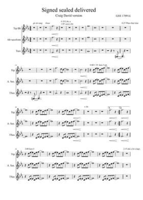 signed sealed delivered im yours