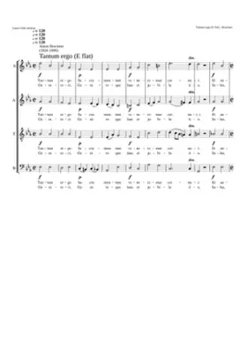 Tantum ergo (E-flat major) WAB 41.1