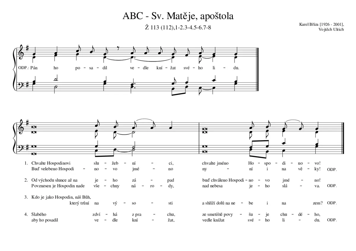 ABC - Sv. Matěje, apoštola - Page 1