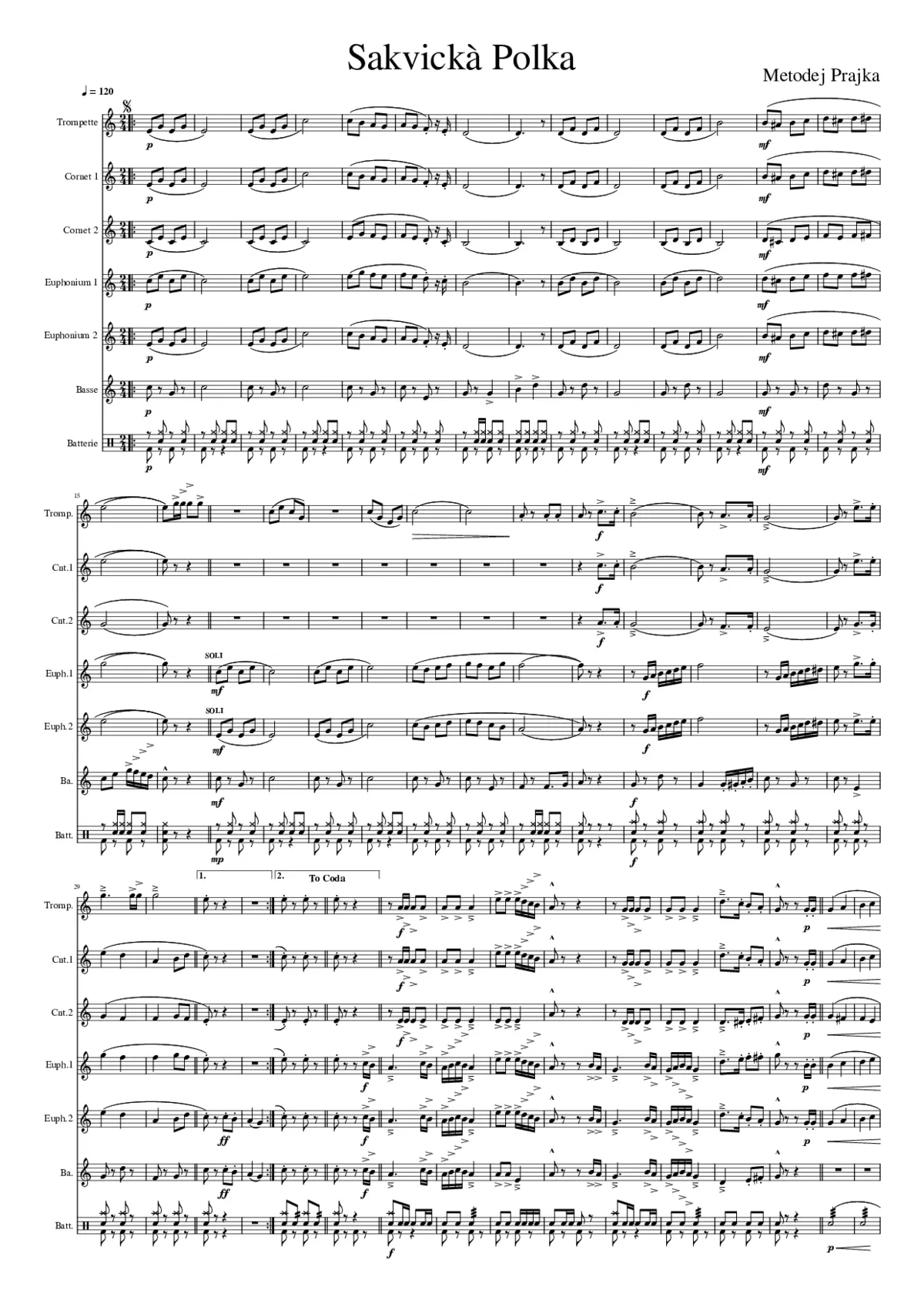 Sakvickà Polka - Page 1