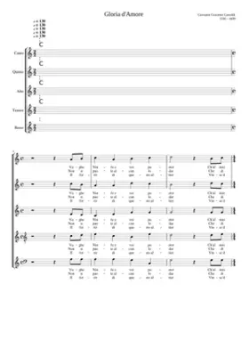 Gloria dAmore (Vaghe Ninfe e voi pastor)