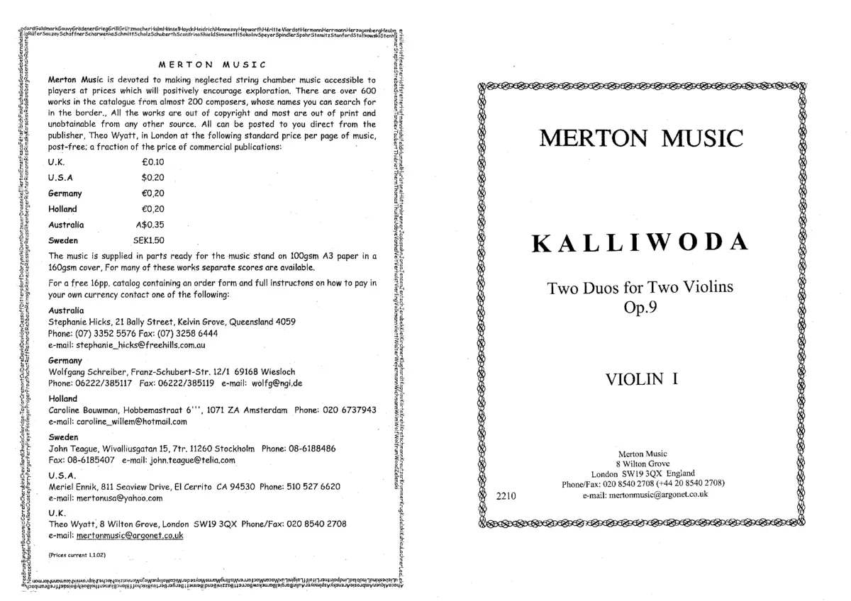 2 Duos for 2 Violins - Page 1