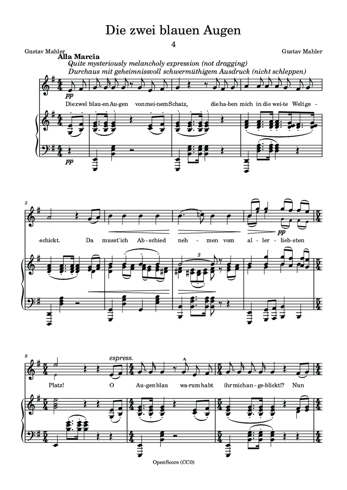 Die zwei blauen Augen von meinem Schatz - Page 1