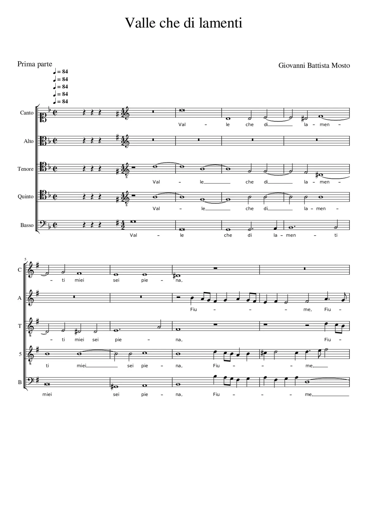 Valle che di lamenti - Page 1