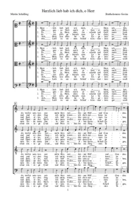 Herzlich lieb hab ich dich, o Herr