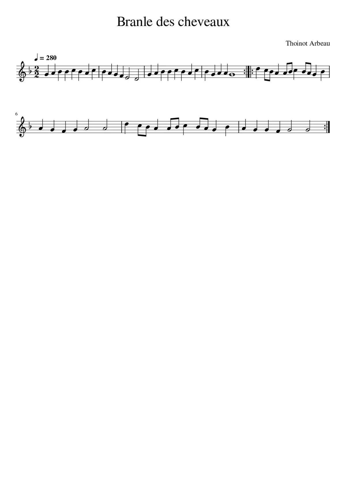 Branle des cheveaux - Page 1
