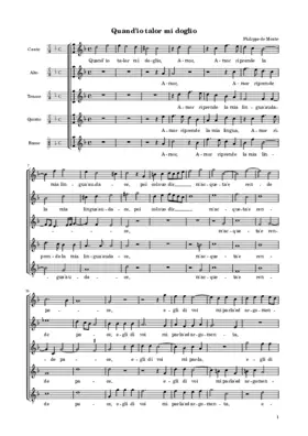 Quand'io talor mi doglio