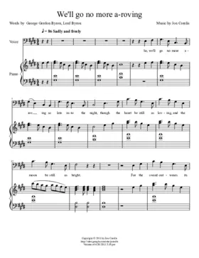 We'll go no more a-roving