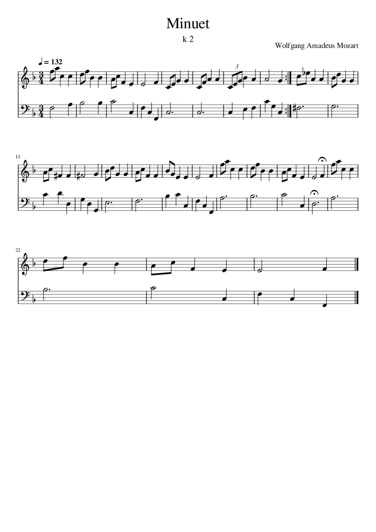 Minuet - Page 1