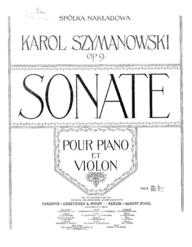 Sonate pour Violon et Piano