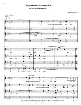 O remember not our sins