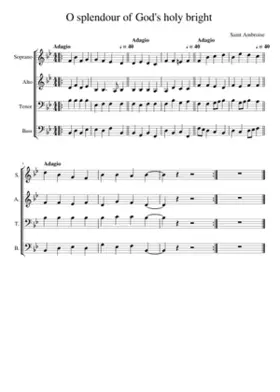 O splendour of God's glory bright