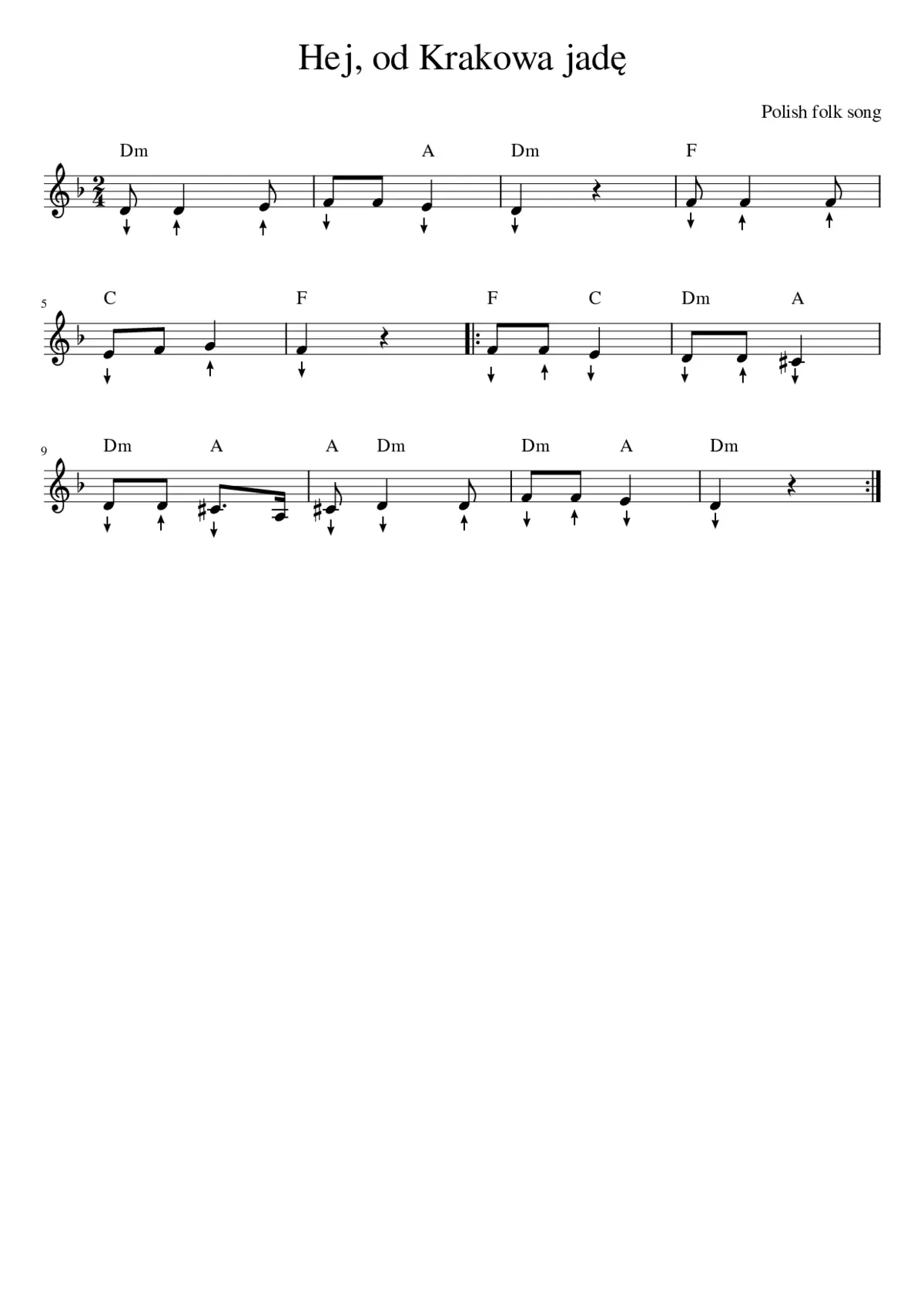 Hej od Krakowa jadÄ - Page 1