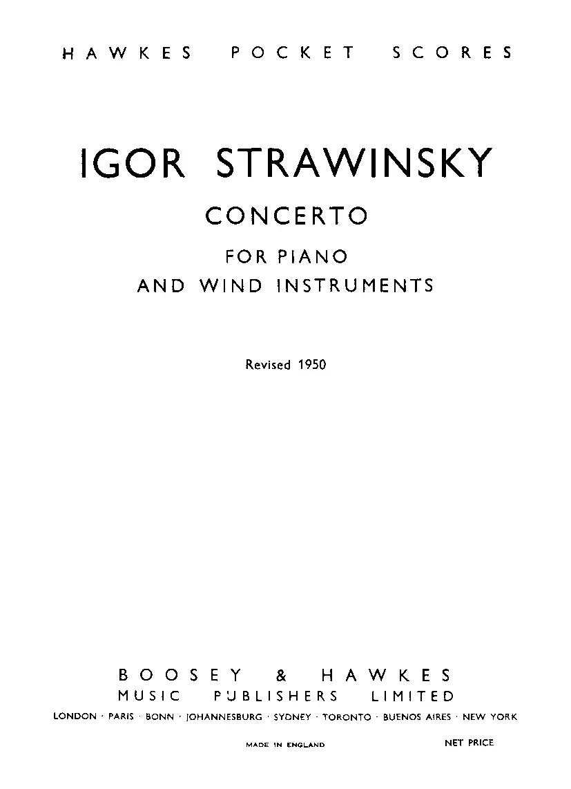 Concerto for Piano and Wind Instruments - Page 1