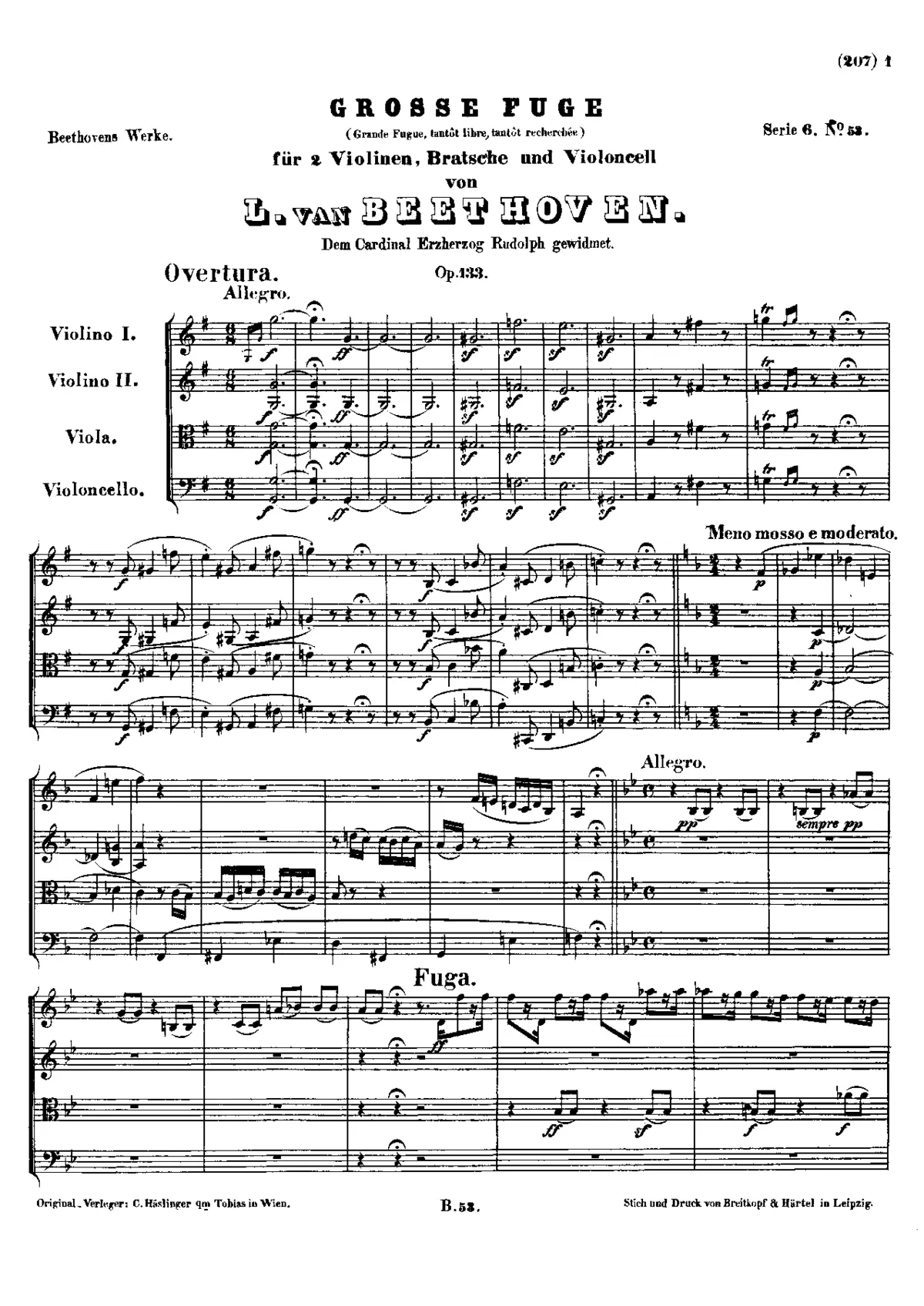 Große Fuge - Page 1