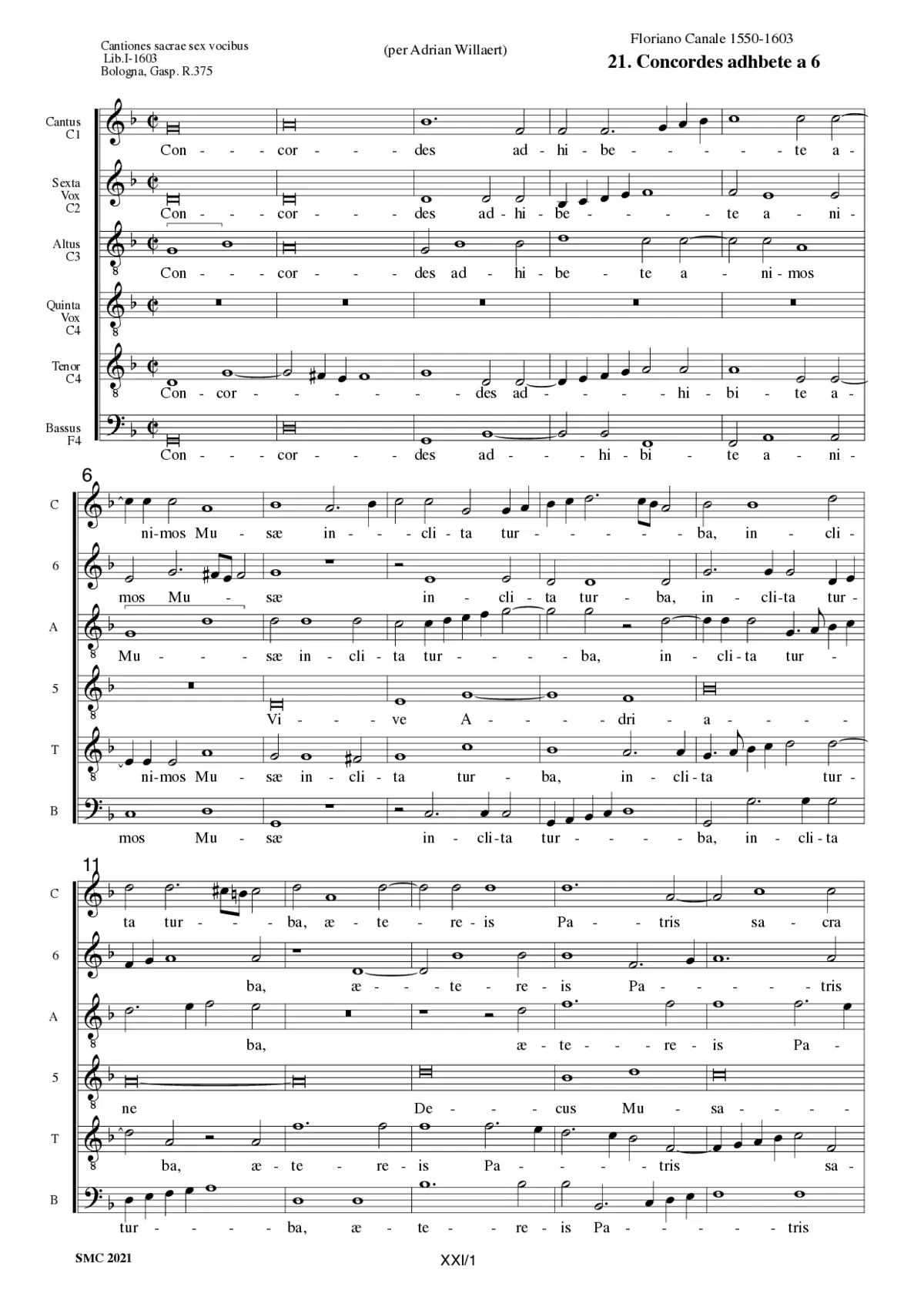 Concordes adhibete - Page 1