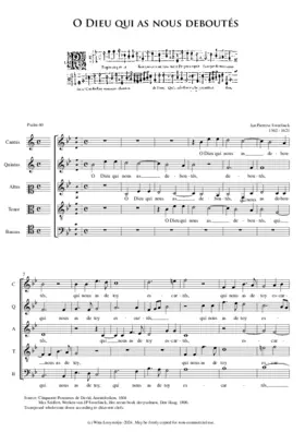 Pseaume 60 - O Dieu qui as nous deboutés