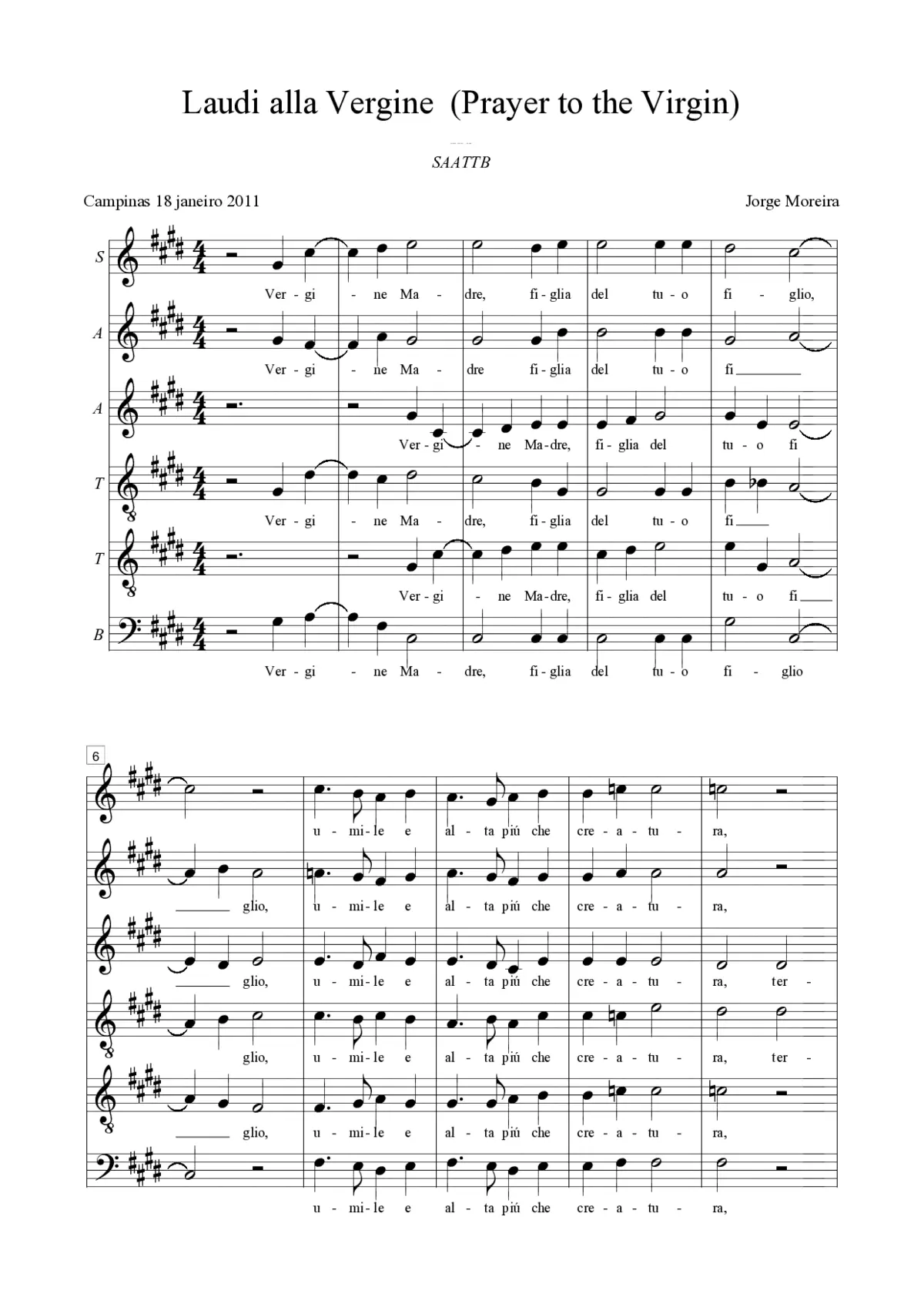 Laudi alla Vergine - Page 1