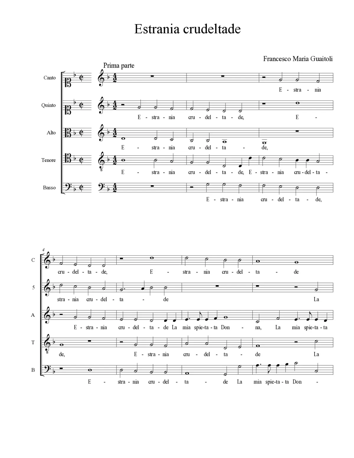 Estrania crudeltade - Page 1