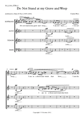 Do not stand at my grave and weep