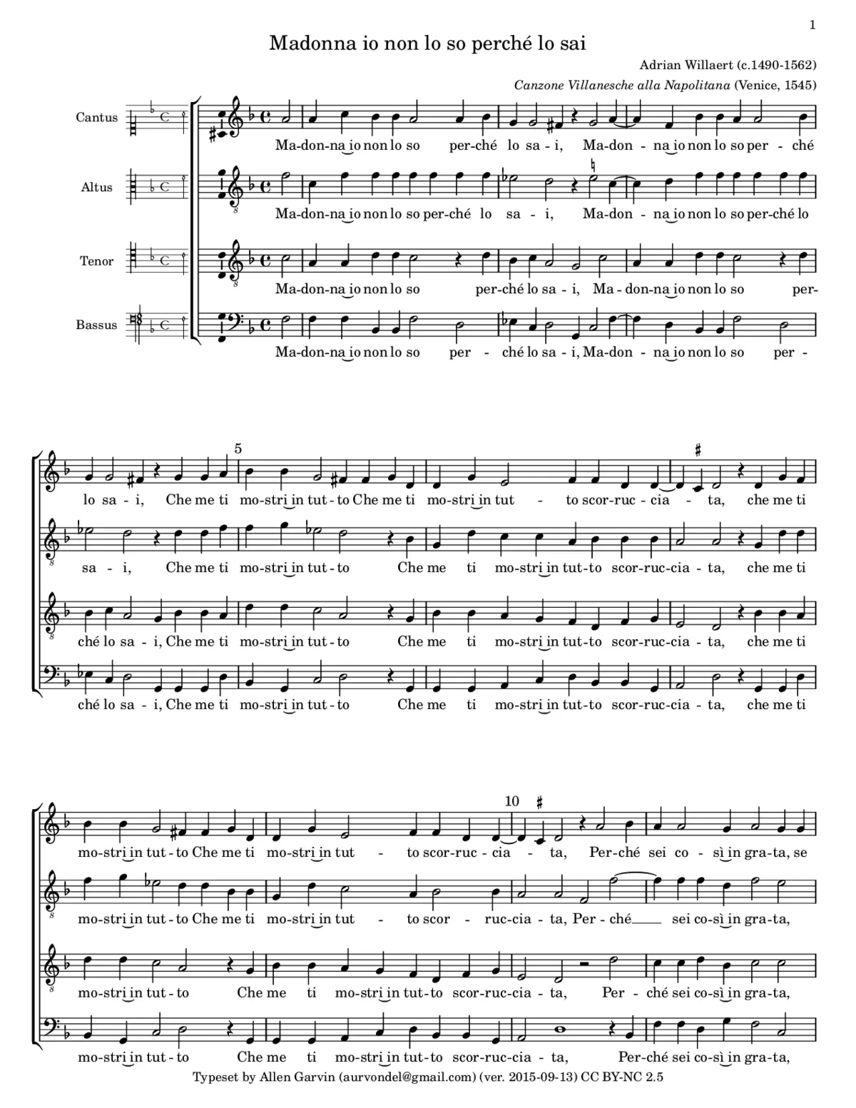 Madonna io non lo so perché lo fai - Page 1