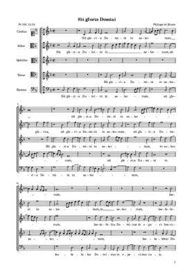 Sit gloria Domini