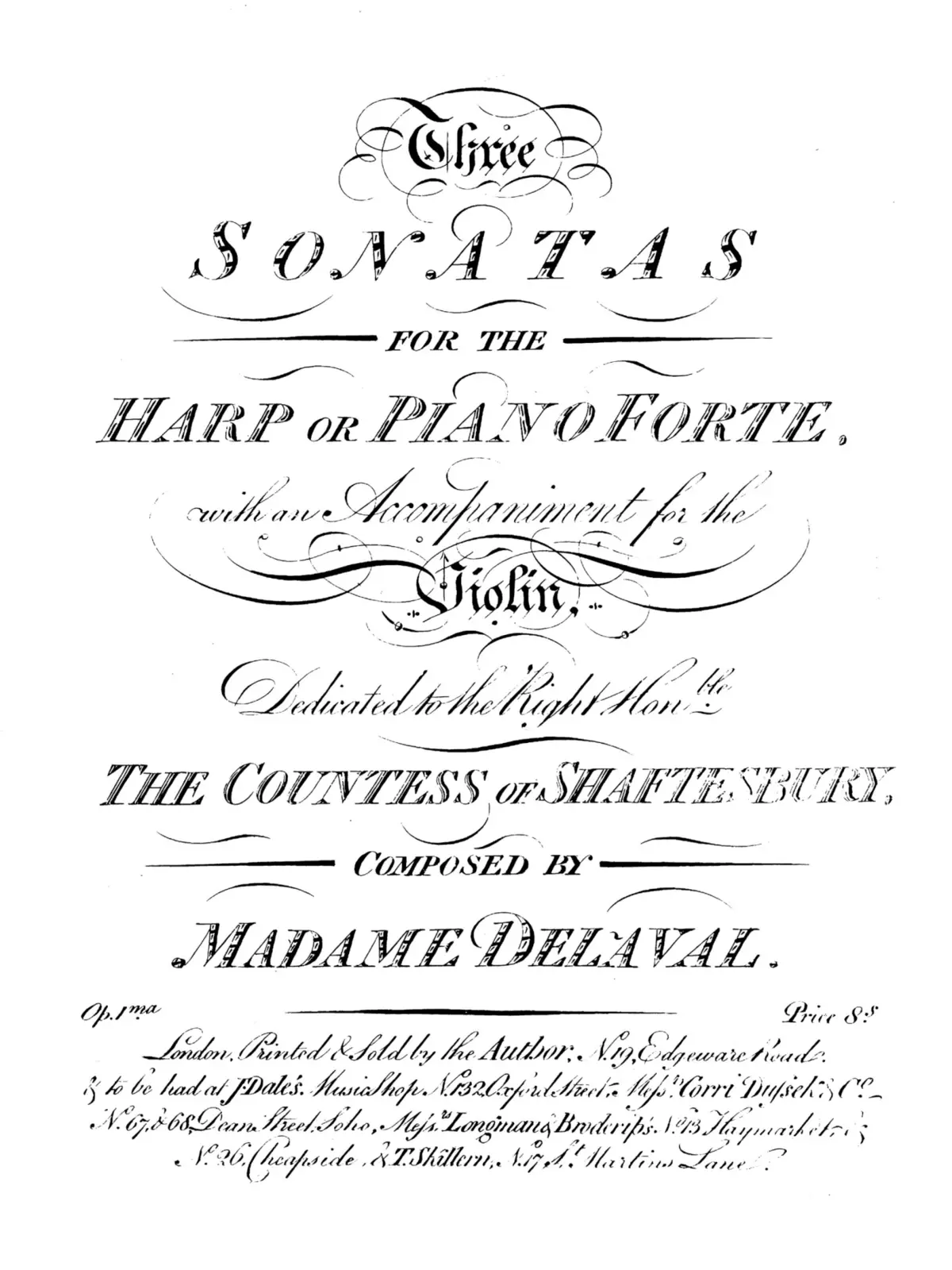 3 Sonatas for Harp or Piano - Page 1