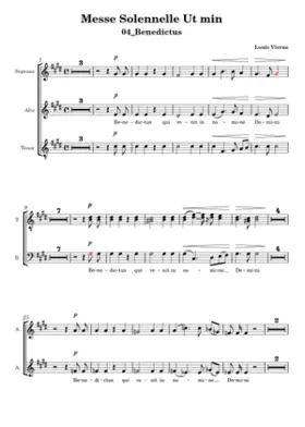 Benedictus uit Messe Solonelle