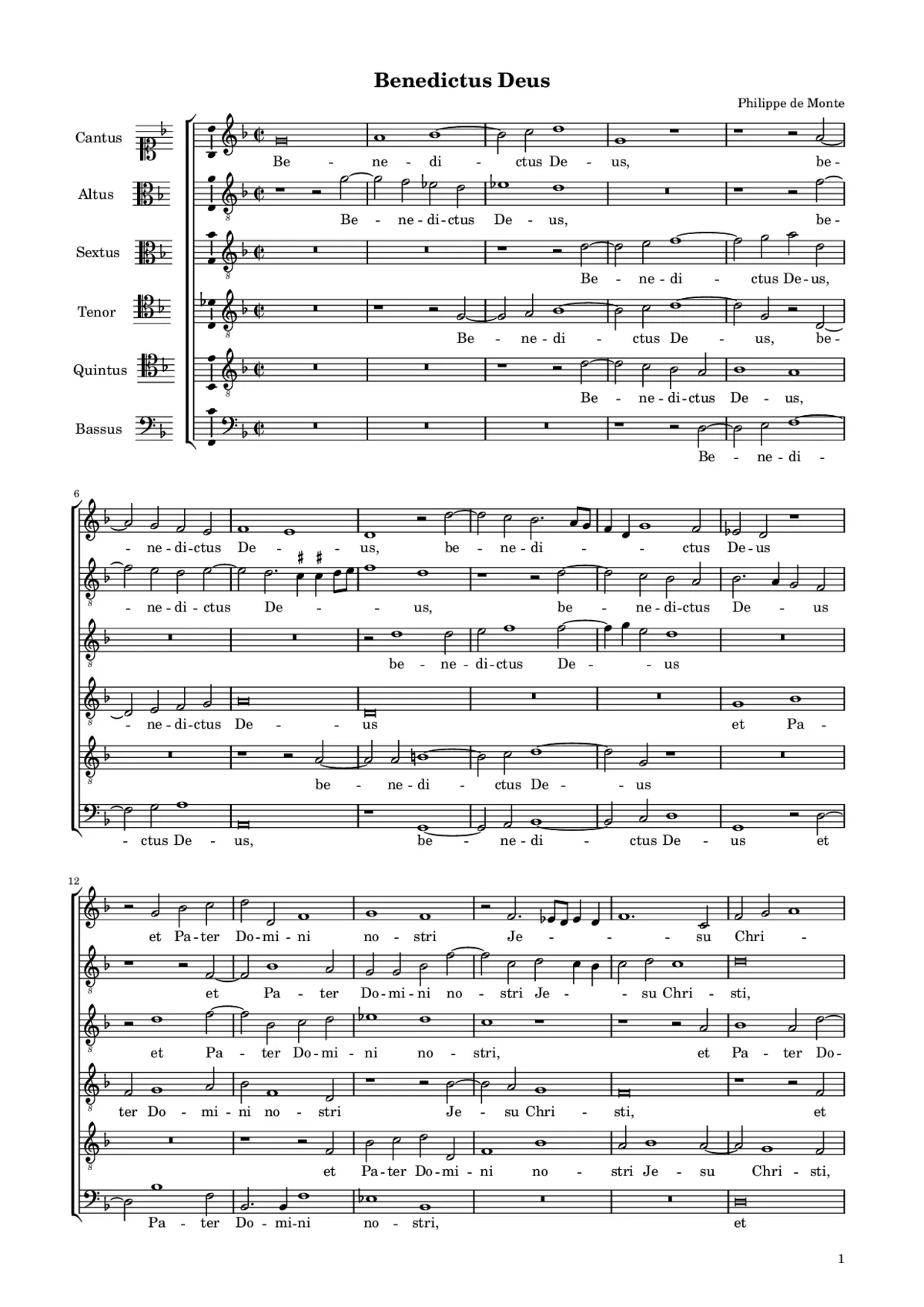 Benedictus Deus - Page 1