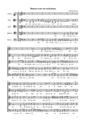 Domine non est exaltatum a5