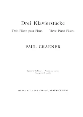 3 Klavierstücke