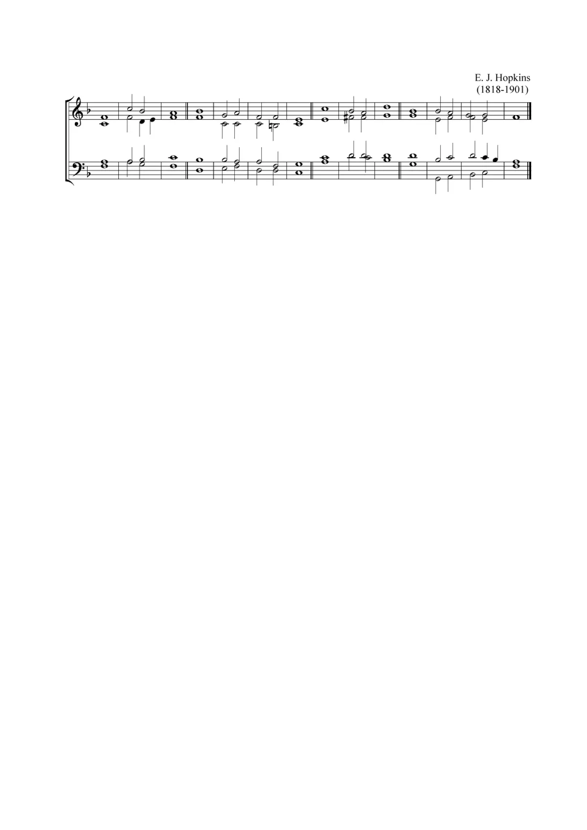 Double chant in F major - Page 1