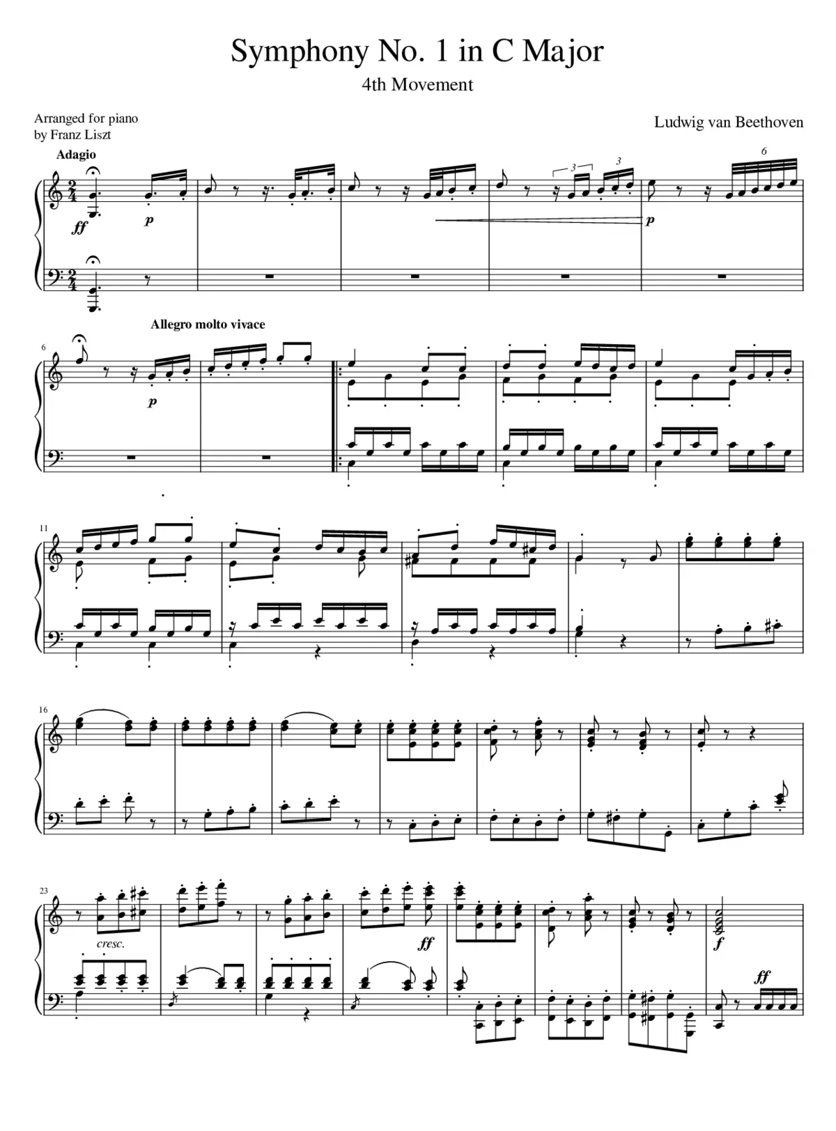 Symphony No.1 Op.21 - Page 1