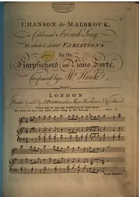 Chanson de Malbrouk with Rondo