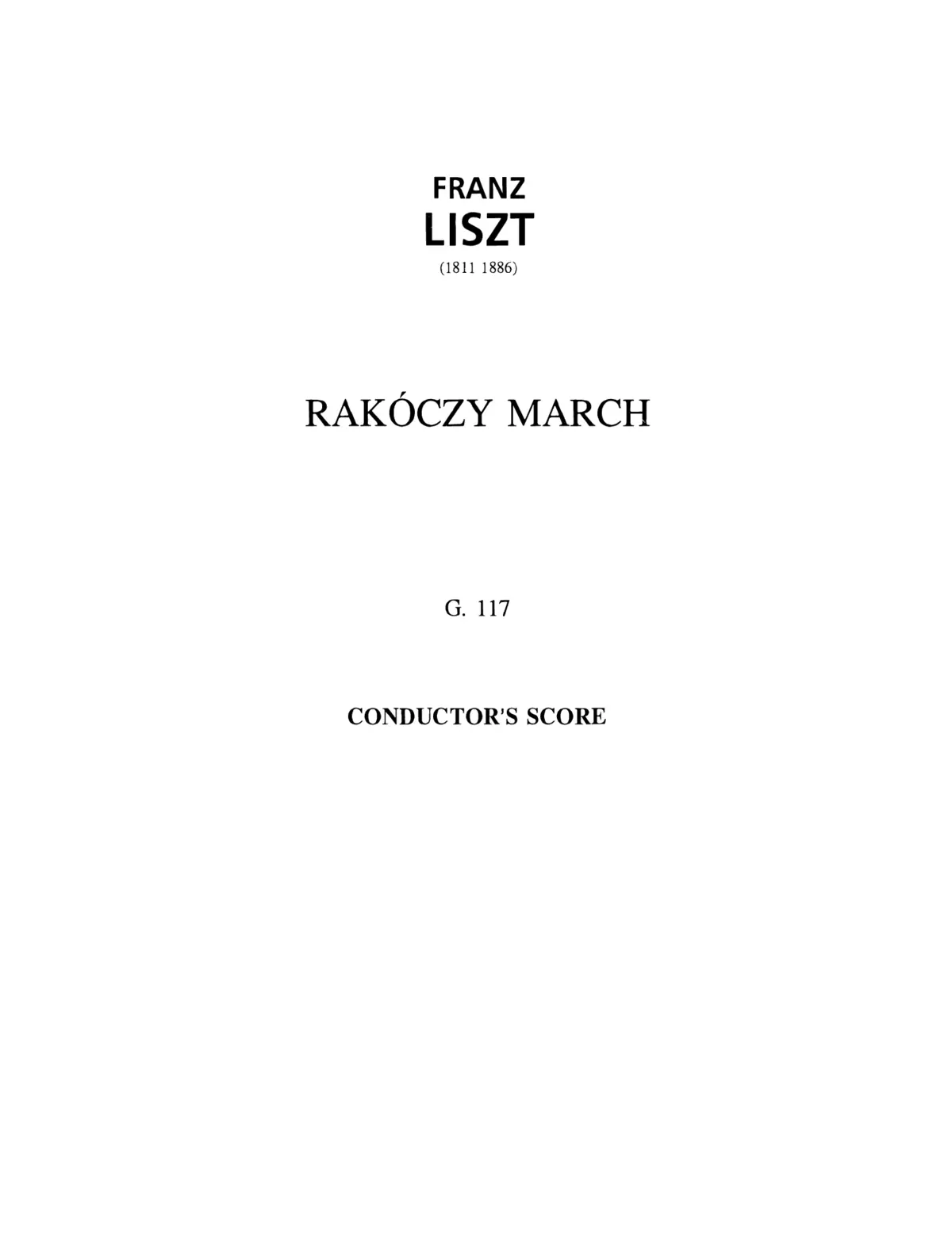 Rákóczi-Marsch - Page 1