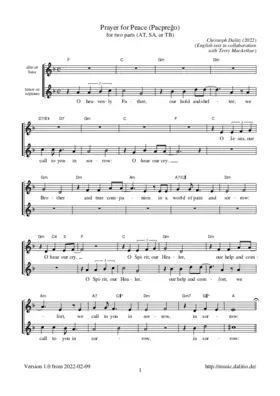 Prayer for Peace (Preĝo por paco)