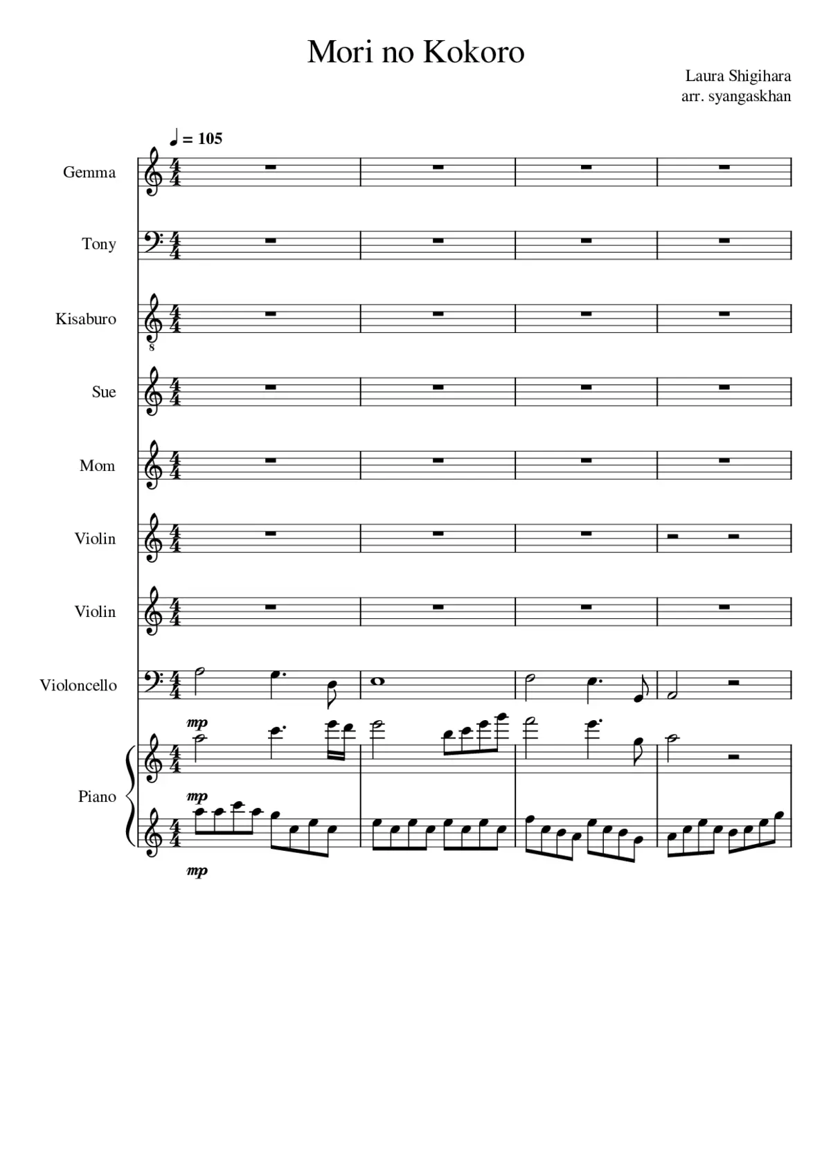 Mori No Kokoro - Page 1