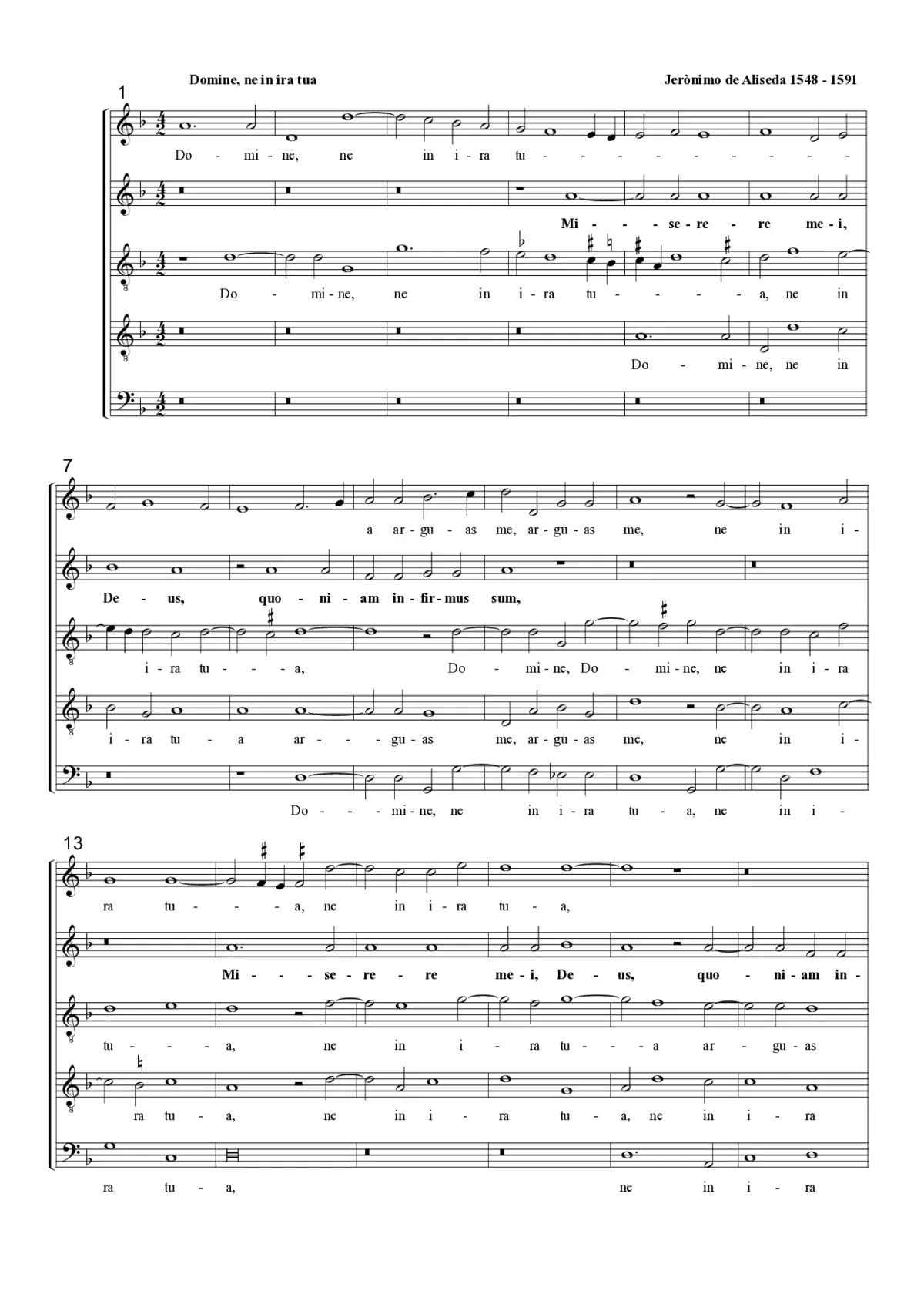 Domine, ne in ira tua - Page 1