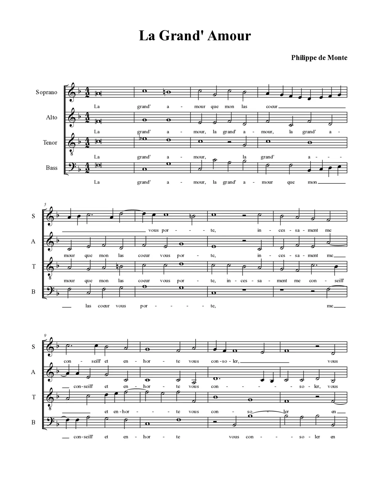 La grand' amour - Page 1