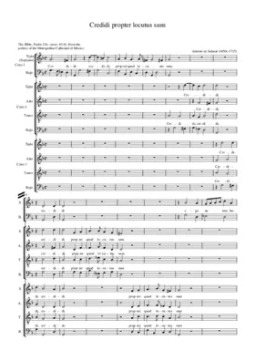 Credidi propter quod locutus sum