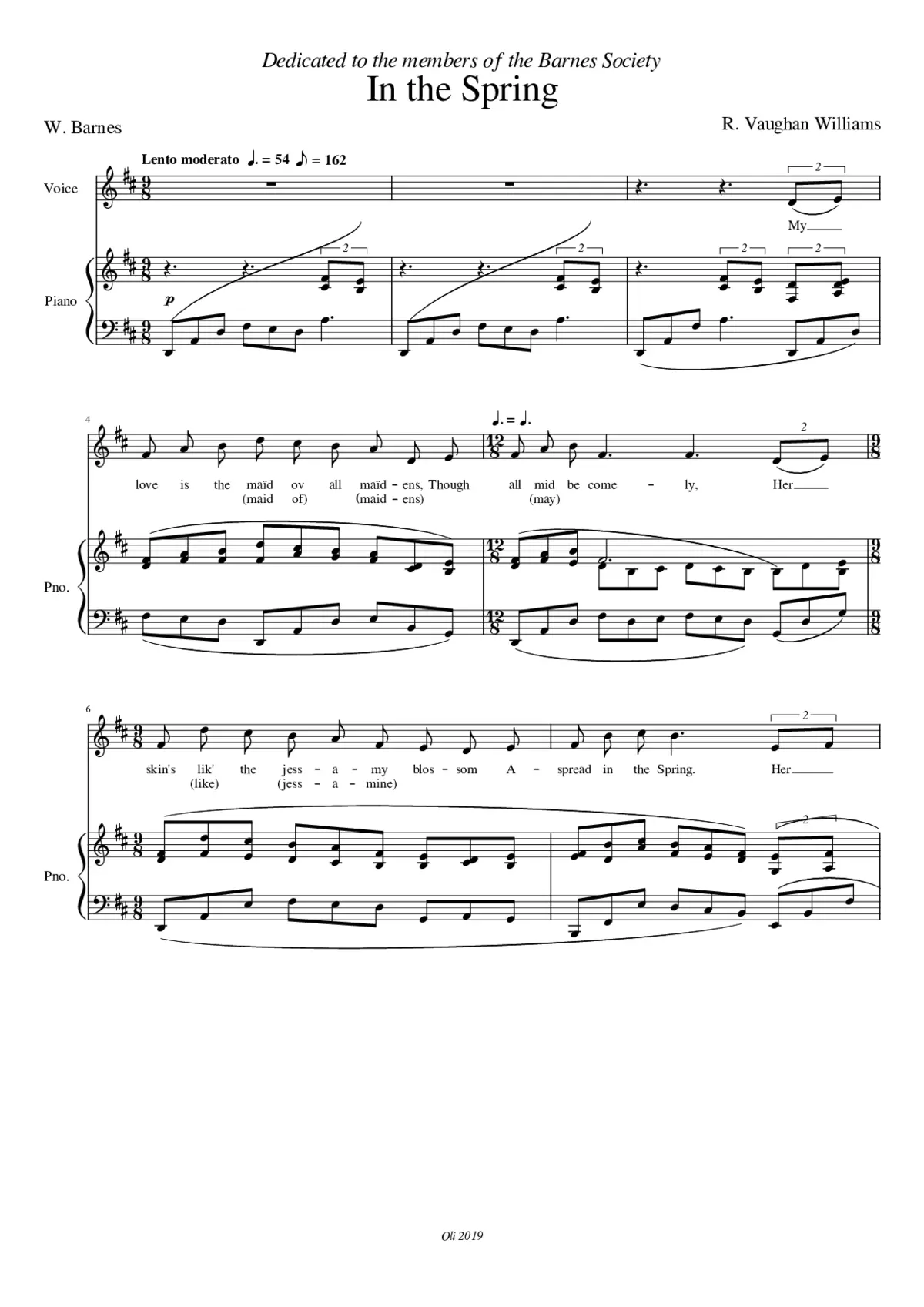 In the Spring R. Vaughan Williams - Page 1