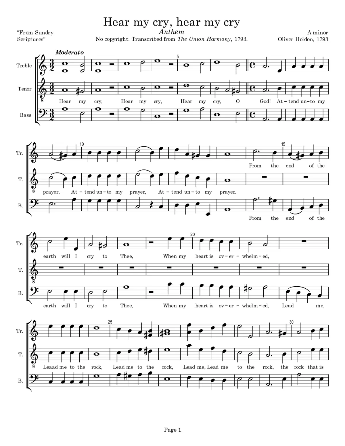 Hear my cry, hear my cry - Page 1