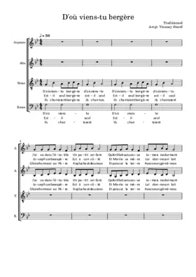 D'où viens-tu bergère