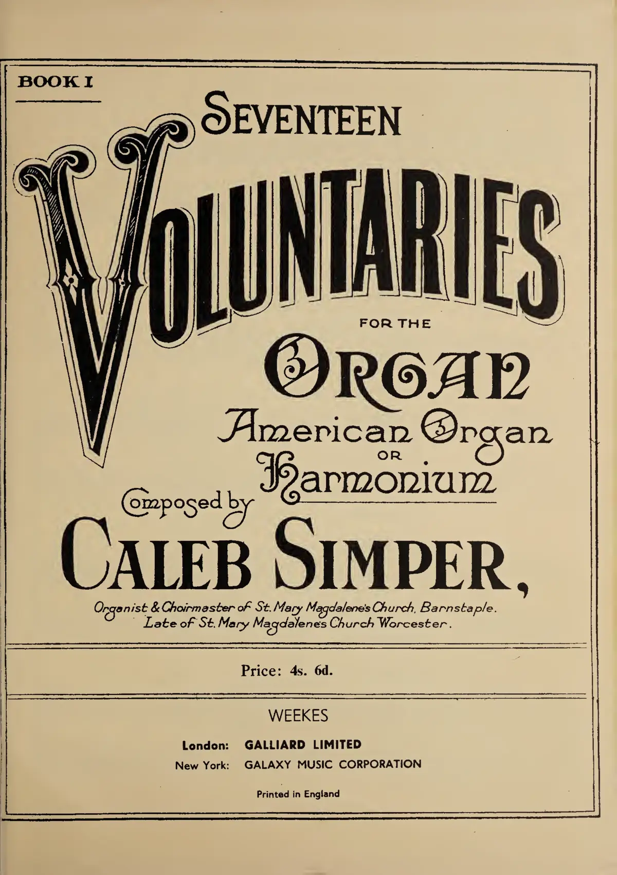 102 Voluntaries - Page 1