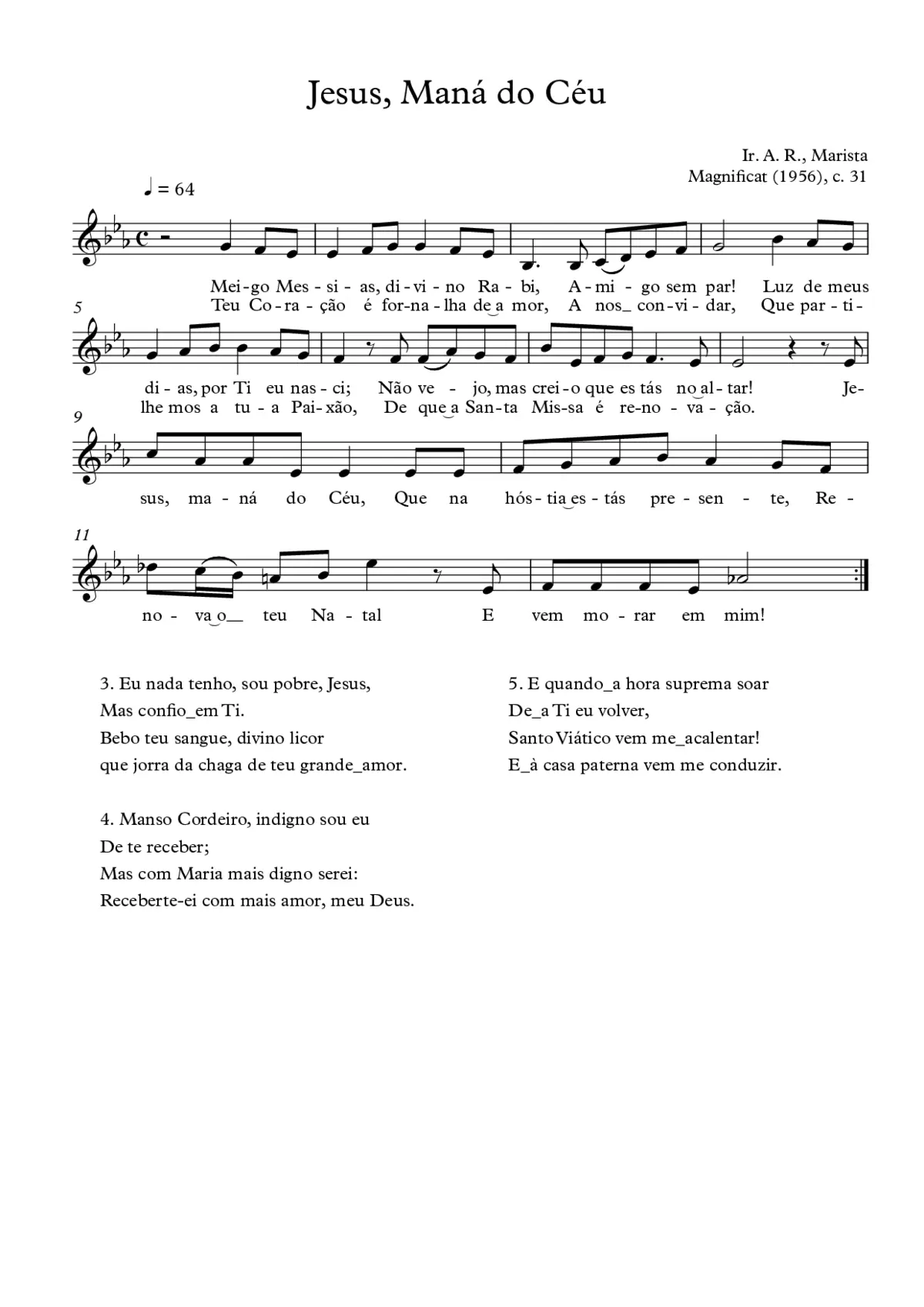 Jesus, maná do céu - Page 1