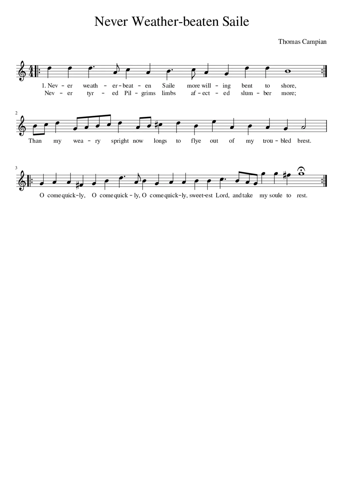 Never Weather-beaten Saile - Page 1