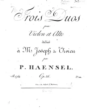 3 Duos for Violin and Viola