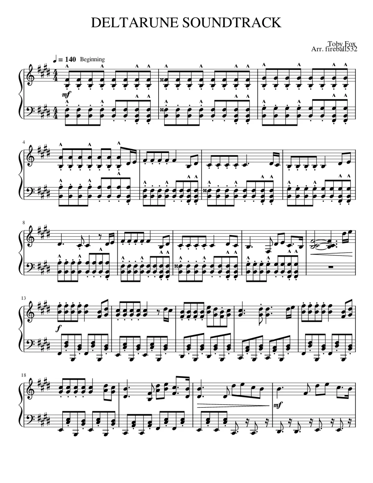 DELTARUNE SOUNDTRACK - Page 1