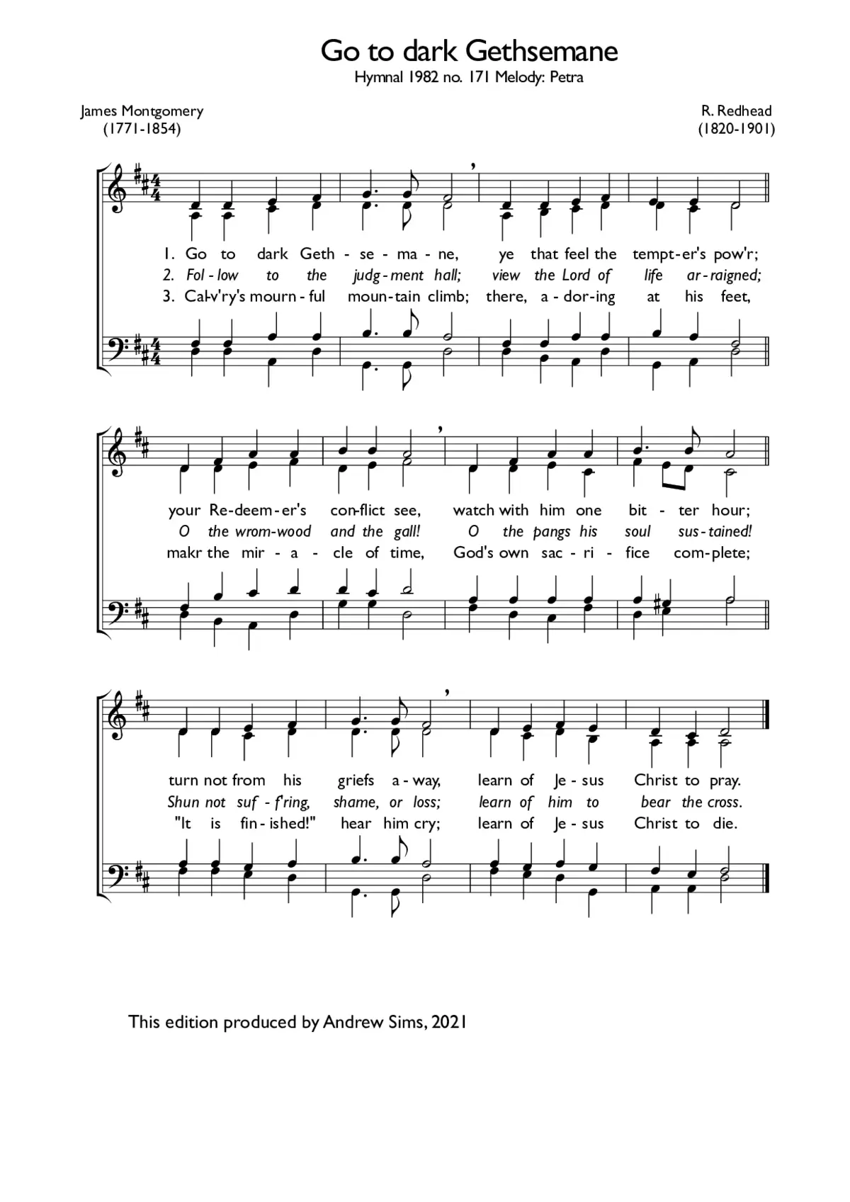 Go to dark Gethsemane - Page 1